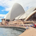 People Gathering Outside Sydney Opera House