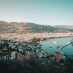 a city with a river running through it